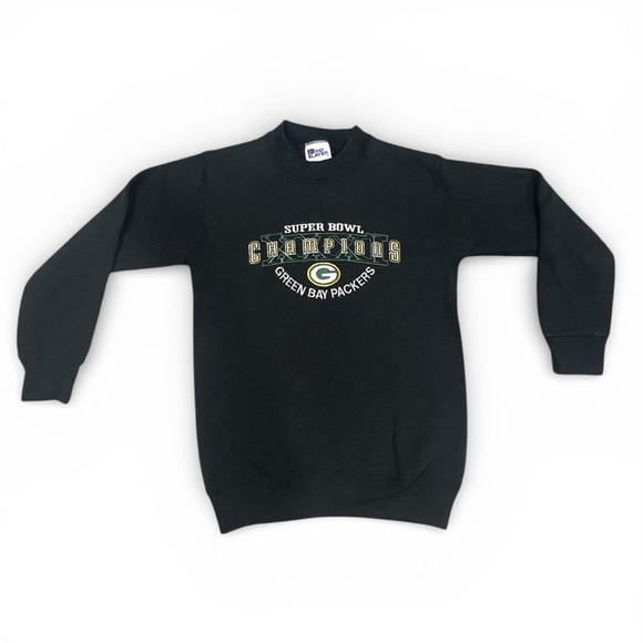 Pro Player Other - Vtg 90s NFL Green Bay Packers Sweatshirt Super Bowl Champs Youth Pro Player